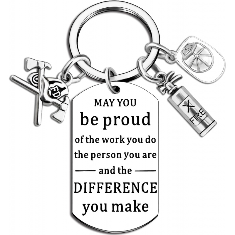 Tech Accessories For Men - Police Firefighter Pharmacy Tech Appreciation Keychain,