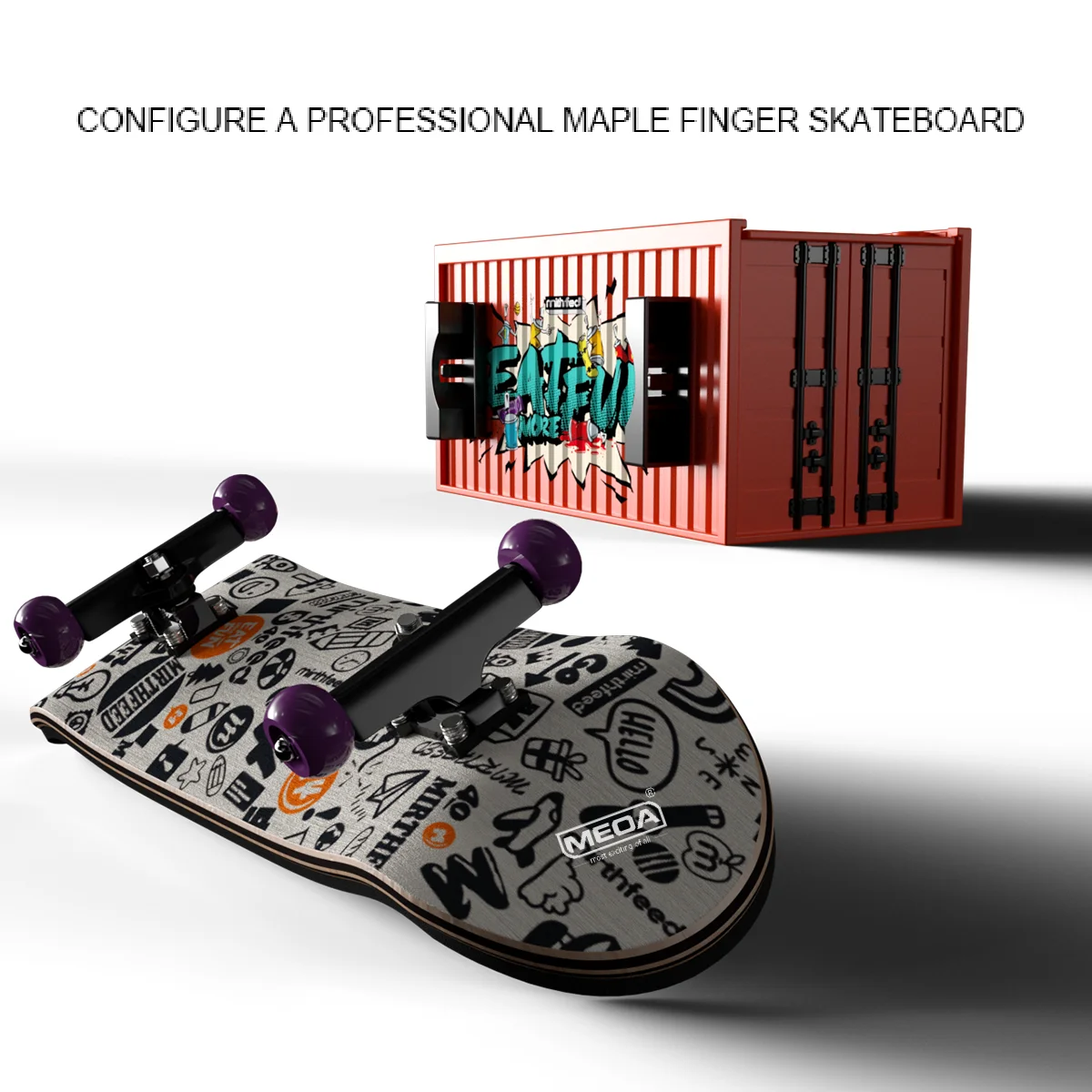 Tech Deck Accessories - Maple Leaf Fingerboard with Bearings Toy