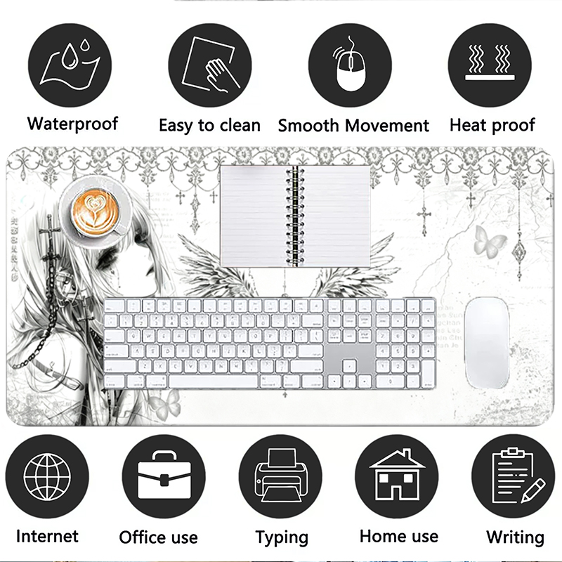 Leather Mousepad Black White A - огляд і ціна Tech Gaming Accessories